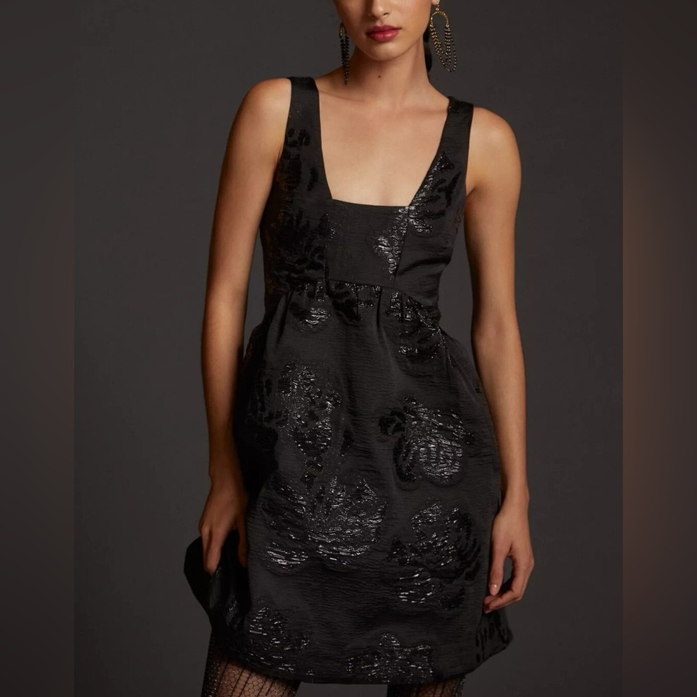 Anthropologie Maeve Jacquard Mini Dress